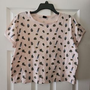 Succulent Crop Tee! Size L